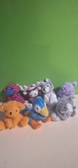 Whimzy Pets Lot Of 7 Mini Plushies