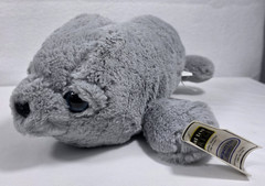 Ideal toys Direct Gray Seal plush 14″ Stuffed Animal with tag Soft
