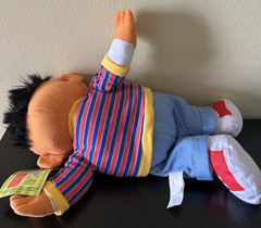 vintage SESAME STREET Workshop 15″ ERNIE stuffed figure doll Nanco 2003 NWT