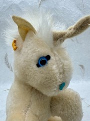 VTG Unicorn Plush 8 Inch Superior Toy Novelty Peach/Tan Stuffed Animal