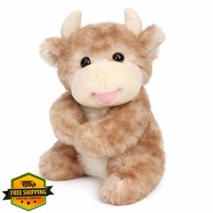 Mushymallow Light Brown Cow Plush Toy