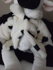 RB Russ Berrie for Target Lamb sheep velvet black face cow fur jacket 15 in