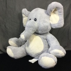 Floppy Elephant Plush Best Made Toy 9” Sitting Stuffed Animal Gray 2014
