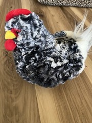 Douglas Pepper Black White Hen Chicken Plush Toy Stuffed Animal