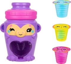 – 4” Purple Water Bottle Monkey Kutie with 3 Kups Featuring 1.5” Surprise Col…