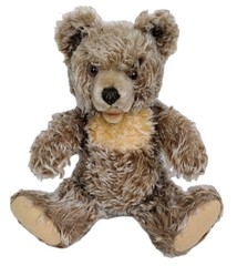 Vintage “Steiff Style” Zotty Teddy Bear Mohair Stuffed Fully Jointed No Tags 17″