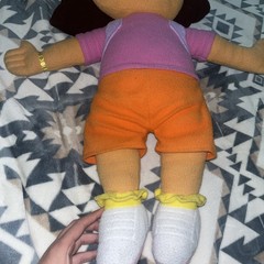 Vintage Dora the Explorer Large 24″ Plush Cuddle Pillow Doll w/ Backpack Map DVD