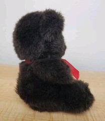 Vtg Commonwealth of Pennsylvania Dark Brown Teddy Bear Plush Gold Circle Stores