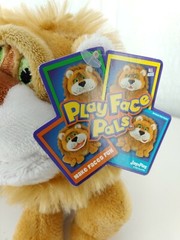 Jay at Play Face Pals Lion Plush 8″ Stuffed Animal Challenge All Ages New Tags