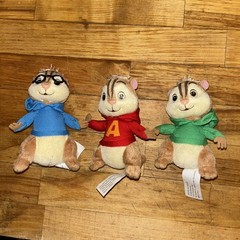 Alvin & The Chipmunks Mini Plush 5” Hoodie Fox 2007 RARE Movie Release Promo D2