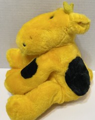 Rare Vintage Plush Appeal Stuffed Giraffe Yellow Black Madri Gras Plush 9″