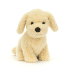 Jellycat Golden Puppy 8 Inch Soft Toy in Yellow Polyester for All Ages NEW