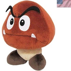 5-Inch Goomba Plush from Super Mario All-Stars – Official Licensed Toy