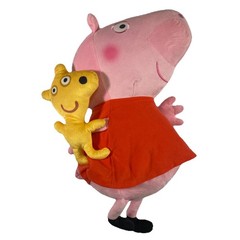 Peppa Pig 18″ Plush Toy With Teddy In Hand – For Ages 3 And Up