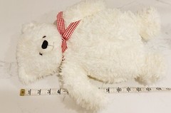 HALLMARK Plush Soft Teddy Bear Stuffed Animal Red And White Ribbon