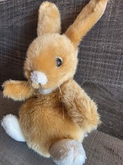 Vtg Naito Design Brown Bunny Rabbit Plush 9″ Stuffed Animal g52