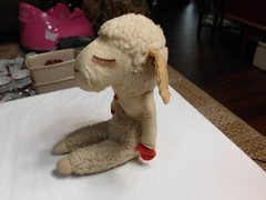 Vintage 1957 Original Knickerbocker Plush Lamb Chop Stuffed Animal