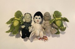 Universal Studios Monsters 1999 CVS Stuffins Halloween 9″ Plush Dolls Set of 5