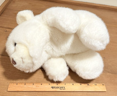 GUND Platinum Edition 13″ Snuffles White Classic Vtg 1980 Stuffed PVC Korea