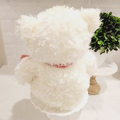 HALLMARK Plush Soft Teddy Bear Stuffed Animal Red And White Ribbon