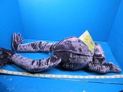 Commonwealth Frog Purple Plush Velvet Velour Stuffed Animal VTG 19” Toad w/Tag