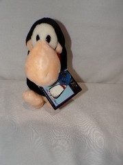 Vintage 1984 Dakin Fun Farm Opus Plush Black White Penguin Red Bow Tie 8” NEW
