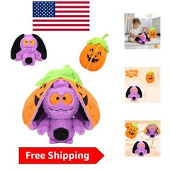 Cute 11-Inch Pumpkin Bat Stuffed Animal – Perfect for Halloween and Beyond