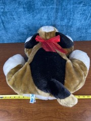 Kids of America Saint Bernard Floppy Dog 25” Plush Jumbo Red Bow 2002 – Nice!