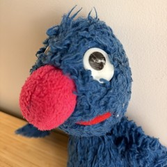 Vintage 1970s Grover Plush Sesame Street Knickerbocker Toy Co 21″