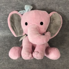 Lambs & Ivy Bedtime Originals Pink Elephant Twinkle Toes Plush 10″ Hazel NWT