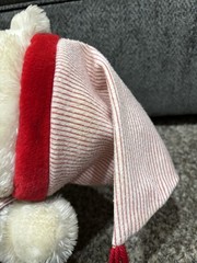 House of Lloyd Heart to Heart Teddy Bear Plush Stuffed Animal Red Stripe Gown