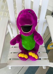 BARNEY the DINOSAUR – VINTAGE jumbo 2 foot / 24 inch 1990’s Lyons Stuffed Plush
