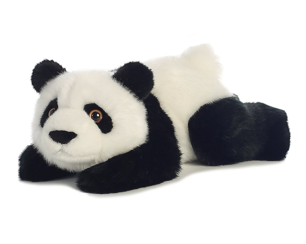 Aurora – Miyoni – 11″ Panda – Lying 11 inches, Black and White