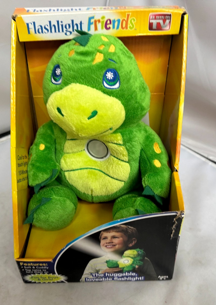 Flashlight Friends Dinosaur Plush Light Up 10″ Stuffed Animal Kids NEW NIB