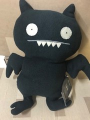 Rare Vintage 2002 Sun-Min Kim & David Horvath 14″ Ugly Doll Black Ice Bat Plush