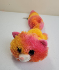 Fiesta Fursian Persian cat Pink Orange Kitten Beanie Plush Toy Stuffed 16″