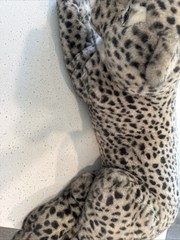 Leopard Plush Snow Leopard Large Vintage Korea American Wego