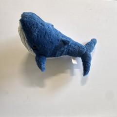 Blue White Whale Medium Plush Stuffed Animal Toy Soft 14-24 in