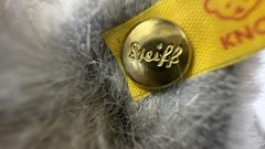 Steiff Cat Whiskas Mom Cat Standing Gray Plush Original Ear Tag 075875