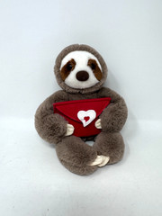Aurora Harlowe Sloth Plush Stuffed Animal Brown Red Envelope Pouch Cute Doll 7″