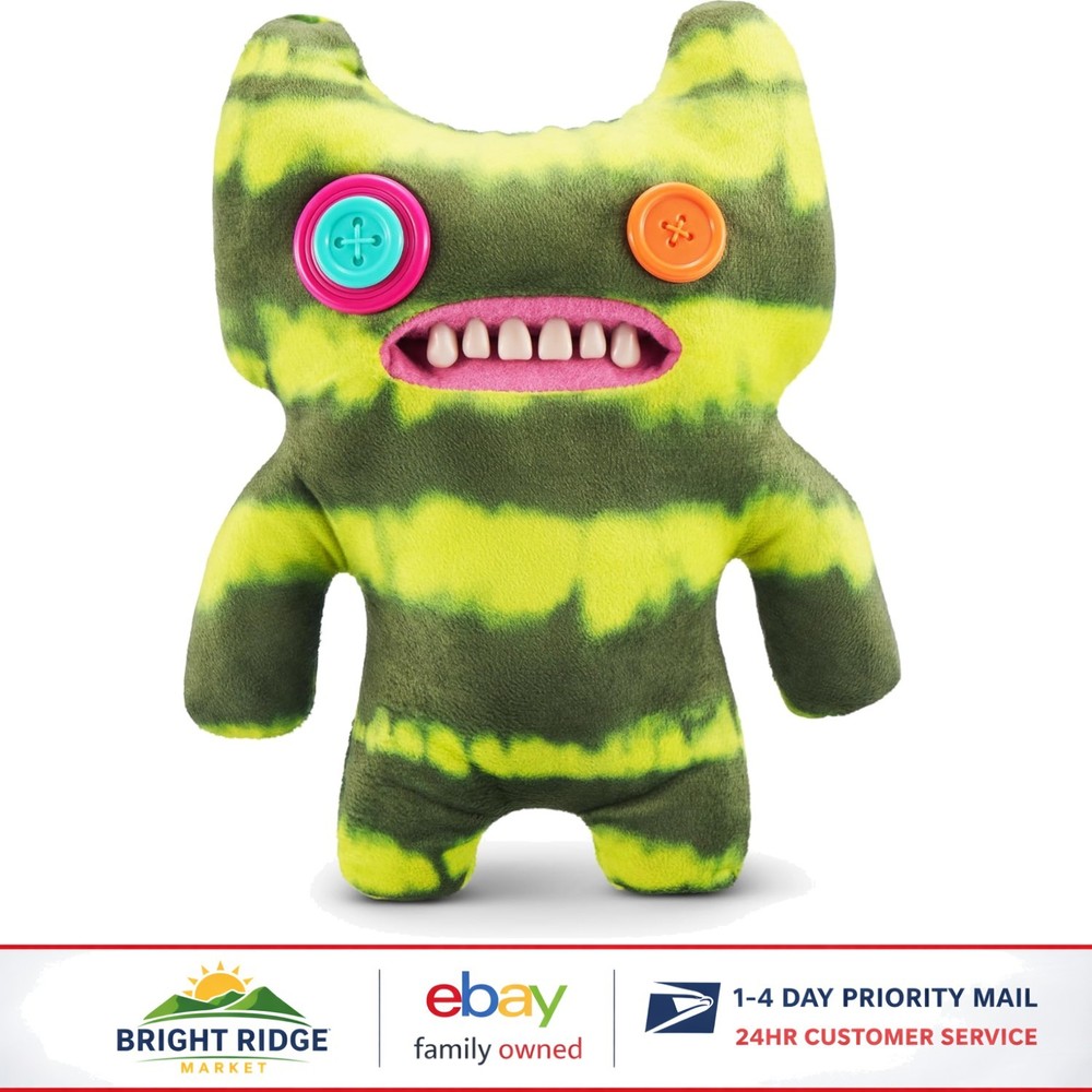 Plush Indecisive Monster Toy, Soft Stuffed Figure from Lab Misfits Collection