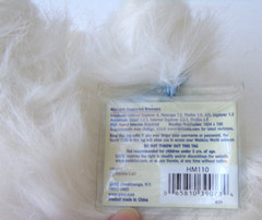 GANZ WEBKINZ HMII0 PERSIAN CAT WHITE PLUSH, BLUE EYES, NEW WITH TAGS & CODE