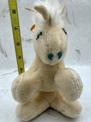 VTG Unicorn Plush 8 Inch Superior Toy Novelty Peach/Tan Stuffed Animal