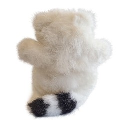 Vintage 1990s PSI Raccoon Plush Stuffed Animal Realistic Fur 10″ Toy
