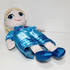 Disney Plush Doll ELSA Animators Princess Soft Toddler Doll Blue Dress Toy 12″