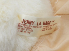 Vintage 1980s Francesca Hoerlein Jenny La Hare Plush Rabbit Stuffed Animal