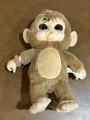 Lot of 2 JAKKS Animal Babies Nursery Monkeys Pink Brown Tested Working 2014 14″