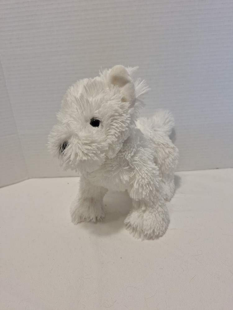 Manhattan Toy RUFFY White Westie Bichon Frise Puppy Dog Plush Pooch Party 9”