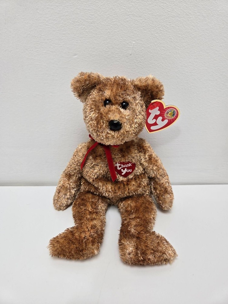Ty Beanie Baby “Thank you Bear” the Bear – Beanie Baby of the Month! (8.5 inch)