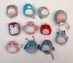 Squishmallow Squishville Plush Lot of 11 Assorted Mini Stuffed Animals Toys